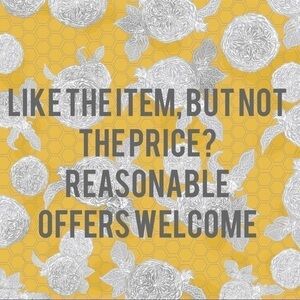 Reasonable offers welcome